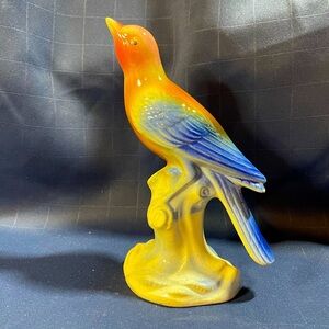 VTG Royal Copley colorful collectible bird figurine by the Spaulding China Co.